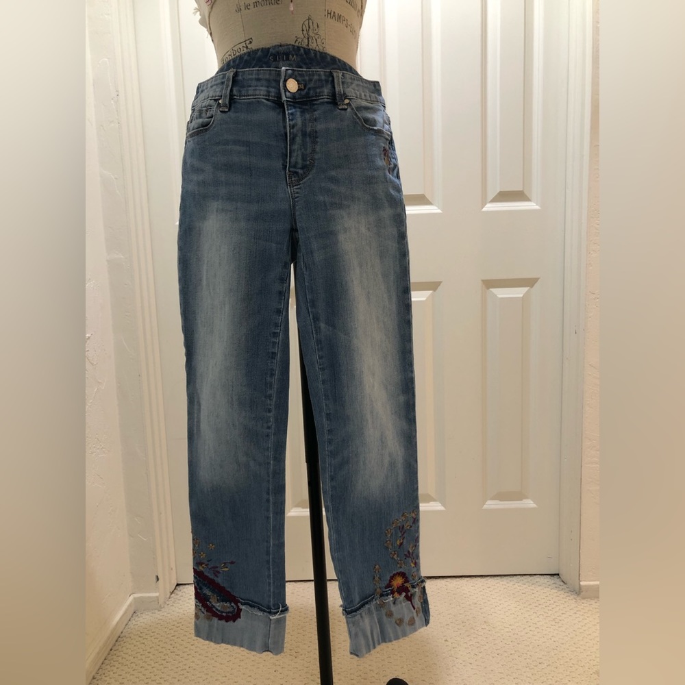 White House Black Market cropped jeans